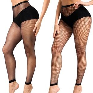 Black Fishnet Leggings - Sheer Stretch Tights NEW. [copy]